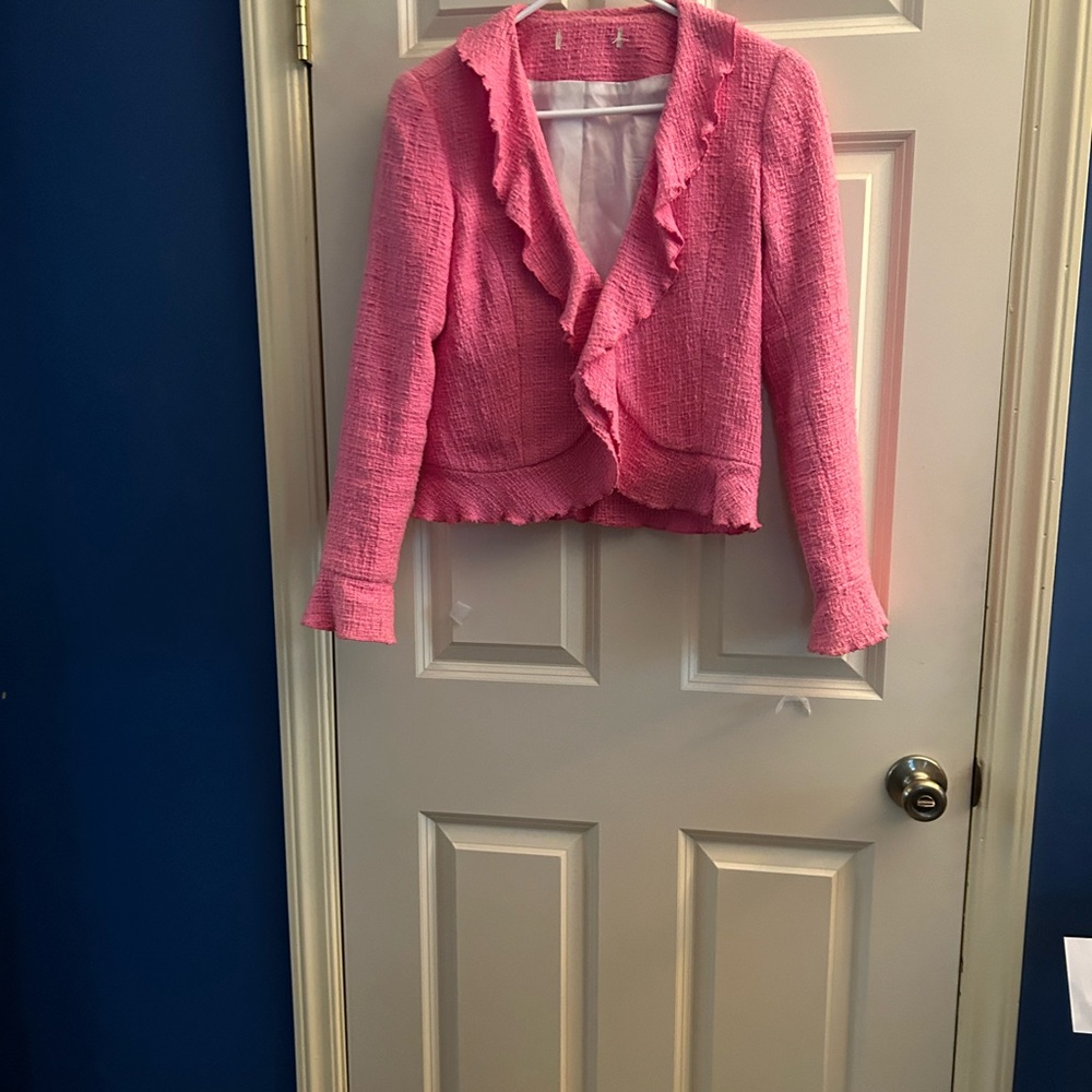 Pink shirt jacket